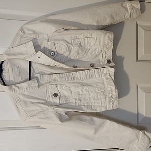 white denim jacket